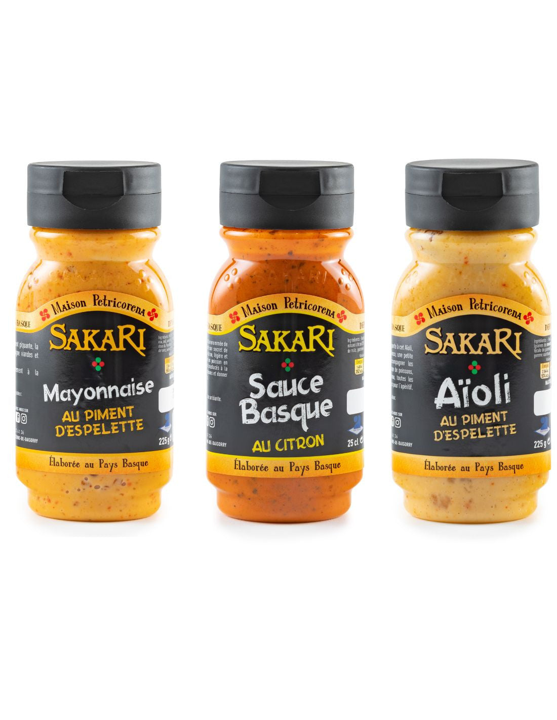 Assortiment sauces spécial crustacés et fruits de mer