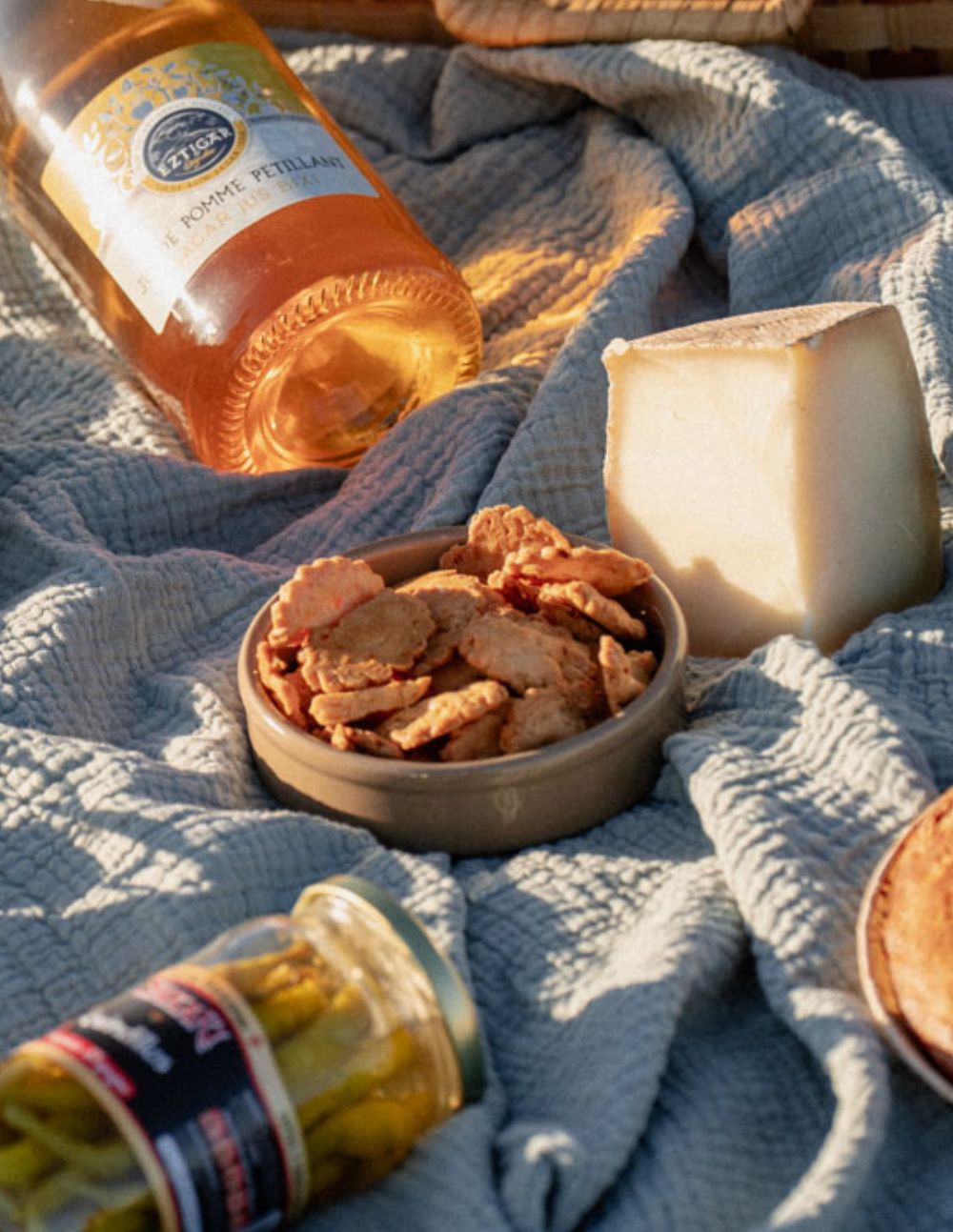 Sablés apéritif Okina au fromage de brebis et au piment d'Espelette