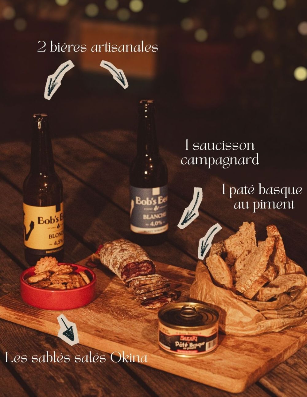 Box apéro bières et saucisson basque