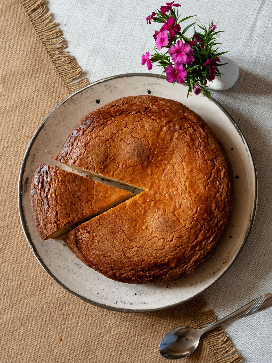 Gâteau basque à la crème