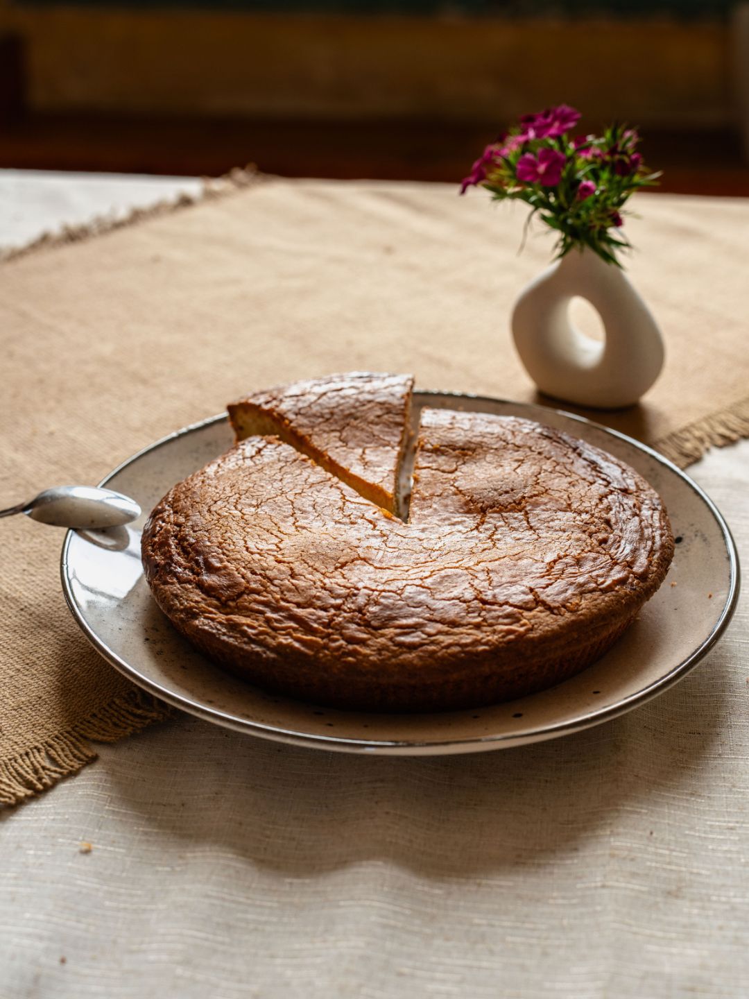 gâteau basque à la crème