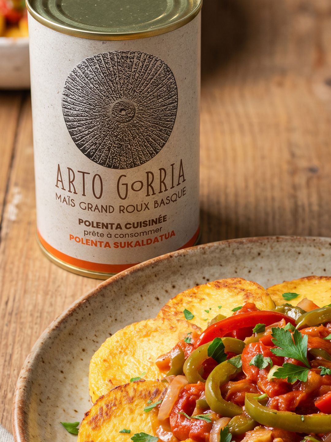 Polenta cuisinée Arto Gorria