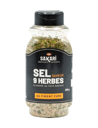 Sel Saveur 9 herbes Sakari  au piment fumé de la Vera