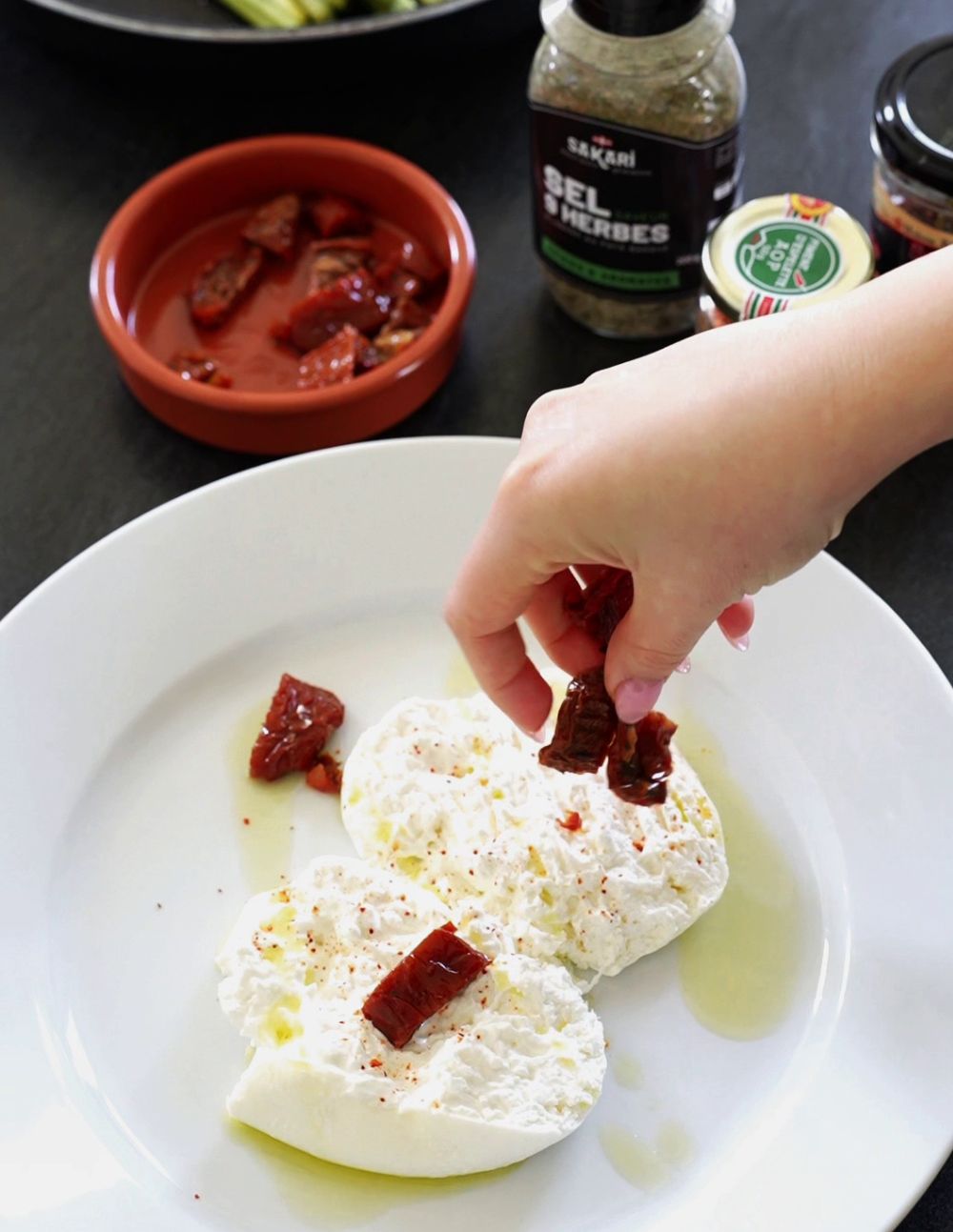 Tomates semi-séchées à l'huile d'olive