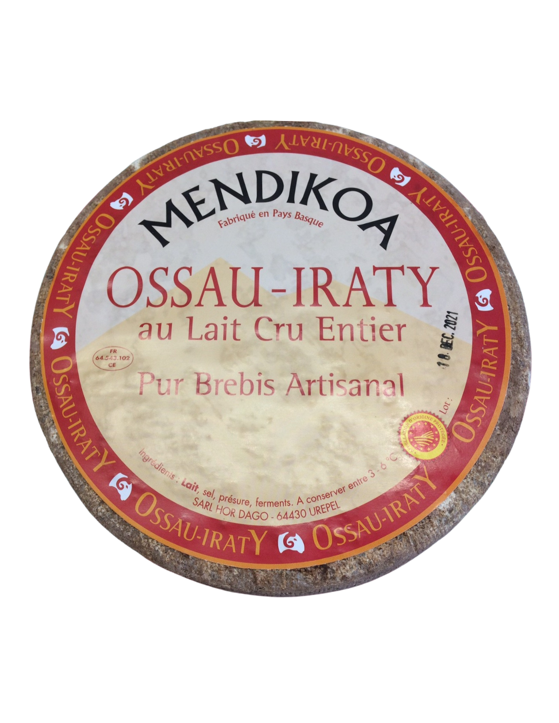 Fromage de brebis Mendikoa AOP Ossau-Iraty