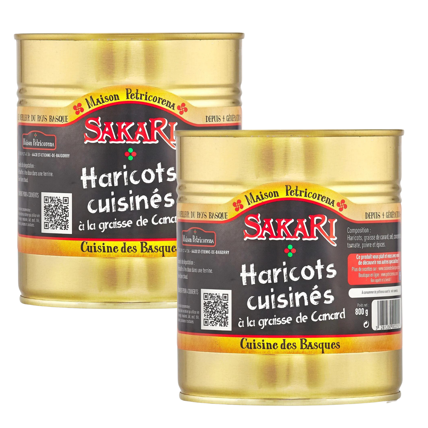 Haricots cuisinés