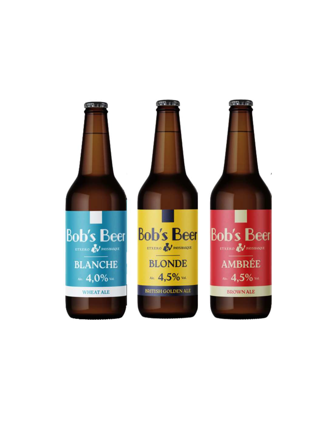 Lot de 3 bières basques Bob's Beer (3x33cl)