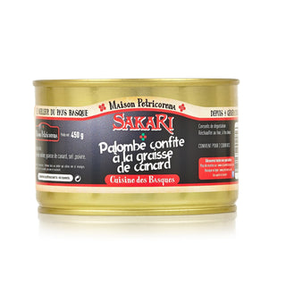 Palombe confite à la graisse de canard