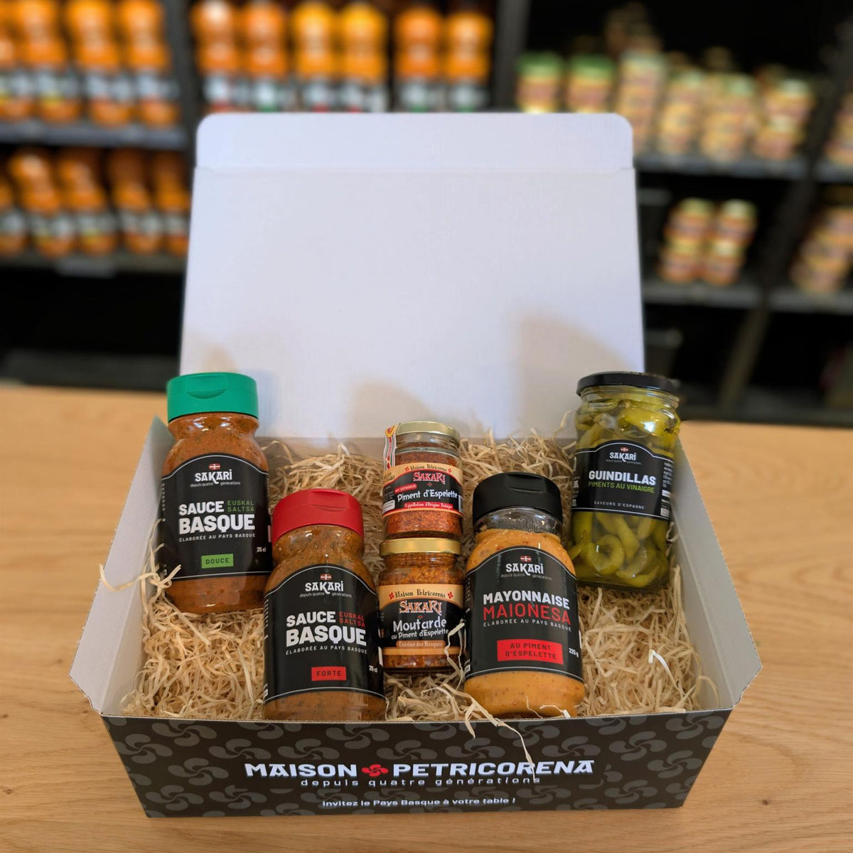 Coffret cadeau basque Sur la route du piment Maison Petricorena