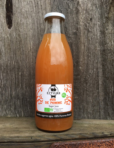 Jus de pomme naturel du Pays Basque Eztigar BIO
