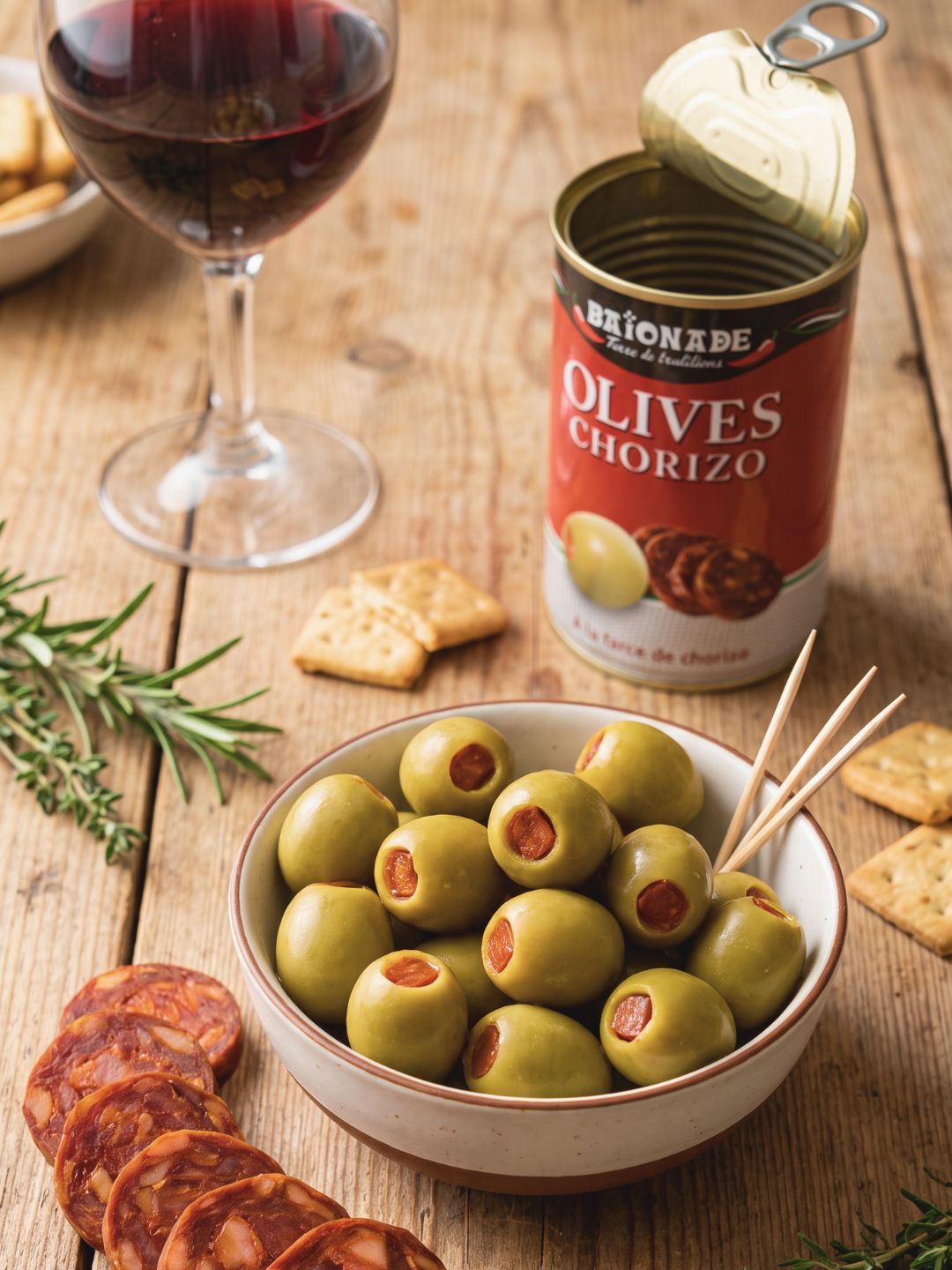 Olive à la farce de chorizo
