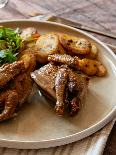 Palombe confite à la graisse de canard