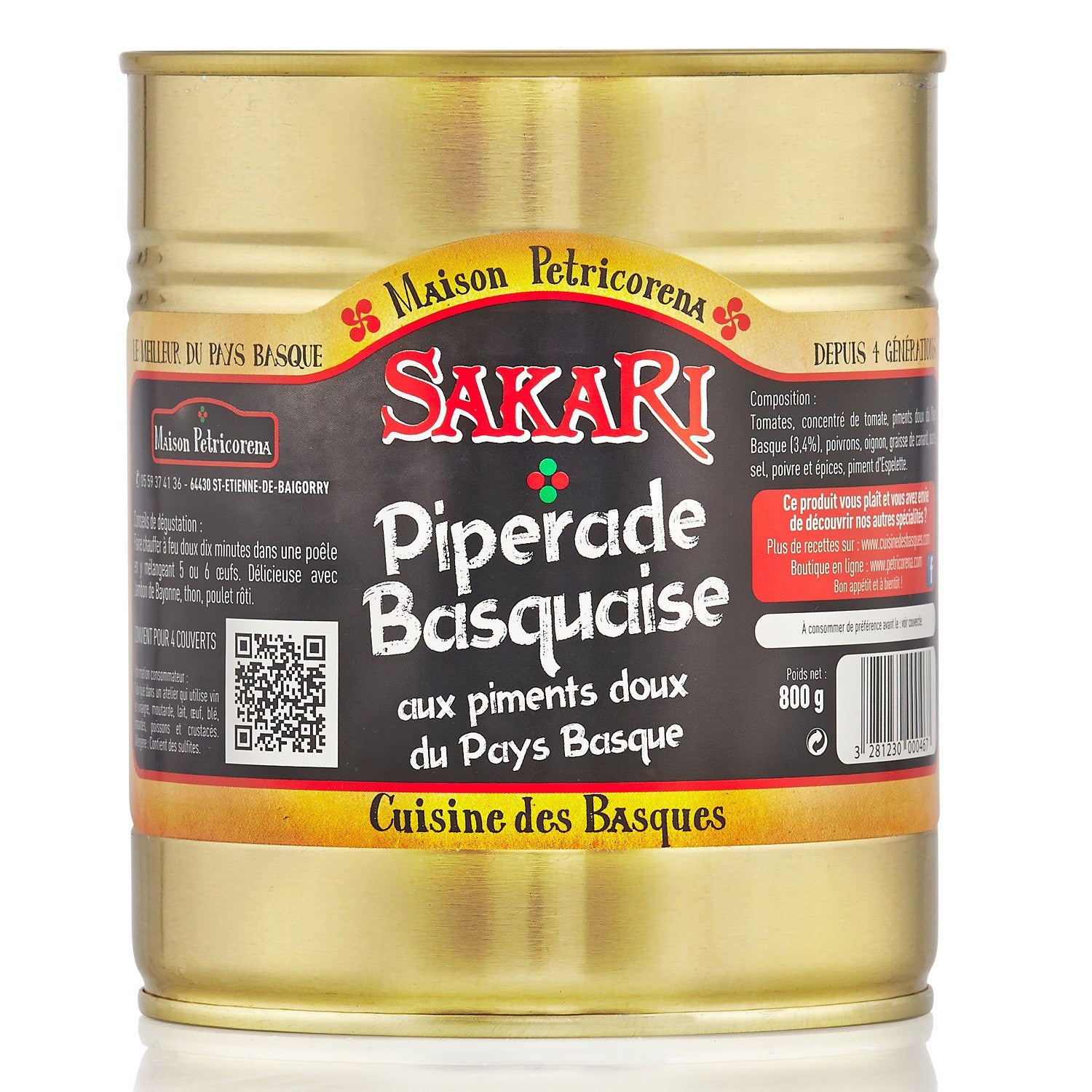Piperade Basquaise aux piments doux du Pays Basque