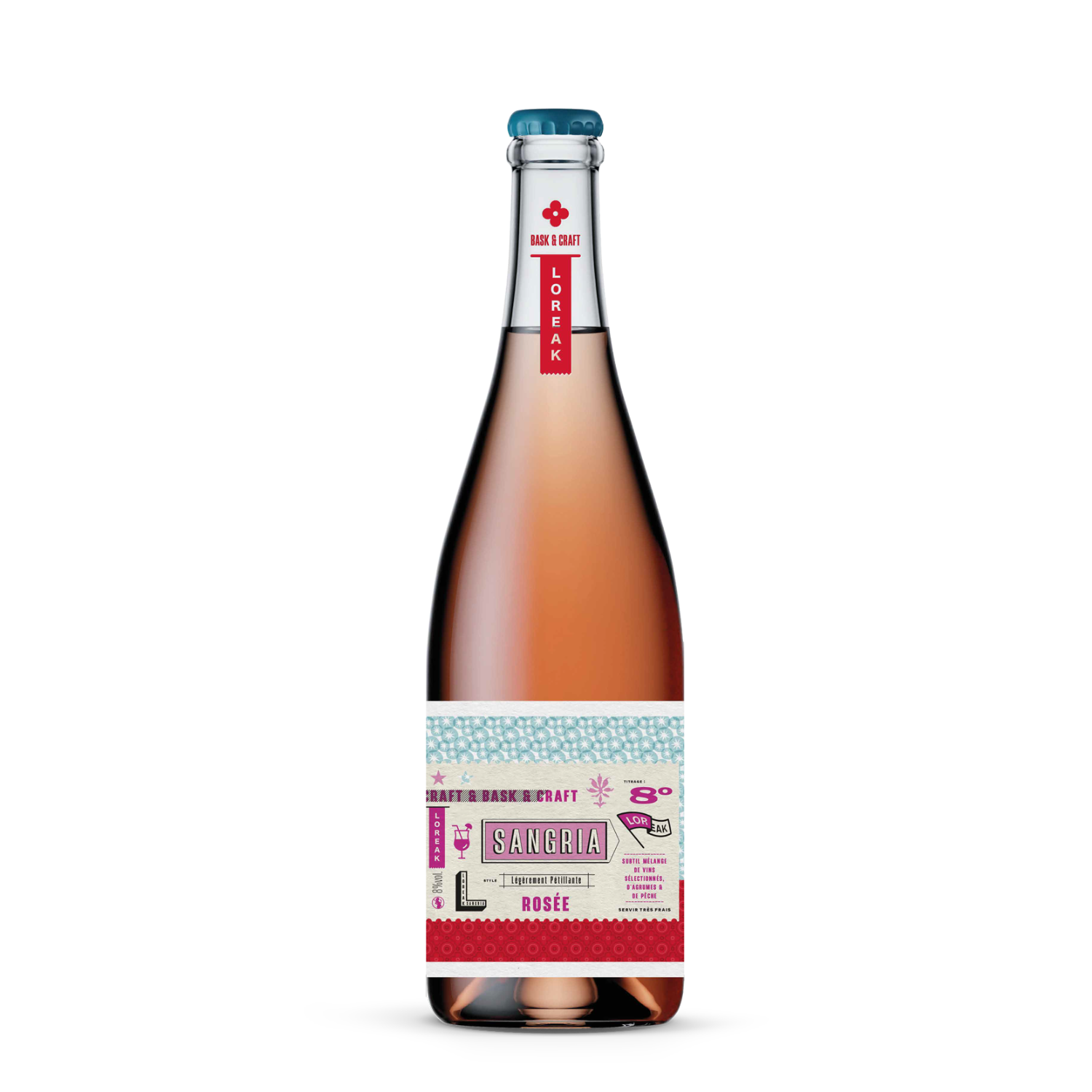 Sangria rosée artisanale Loreak 75 cl