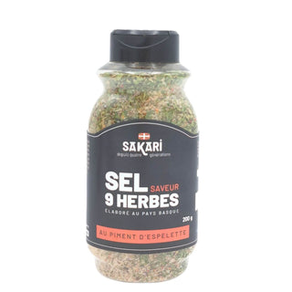 Sel Saveur 9 herbes Sakari au piment d'Espelette