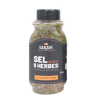 Sel Saveur 9 herbes Sakari  au piment fumé de la Vera