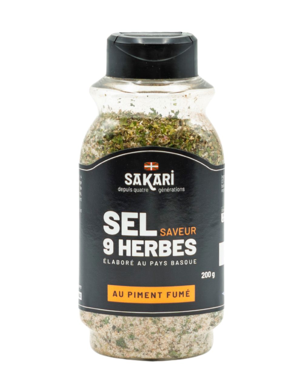 Sel Saveur 9 herbes Sakari  au piment fumé de la Vera