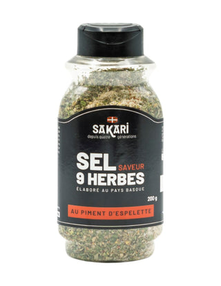 Sel Saveur 9 herbes Sakari au piment d'Espelette