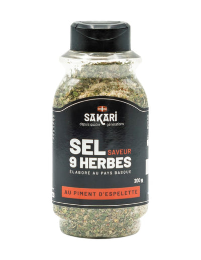 Sel Saveur 9 herbes Sakari au piment d'Espelette
