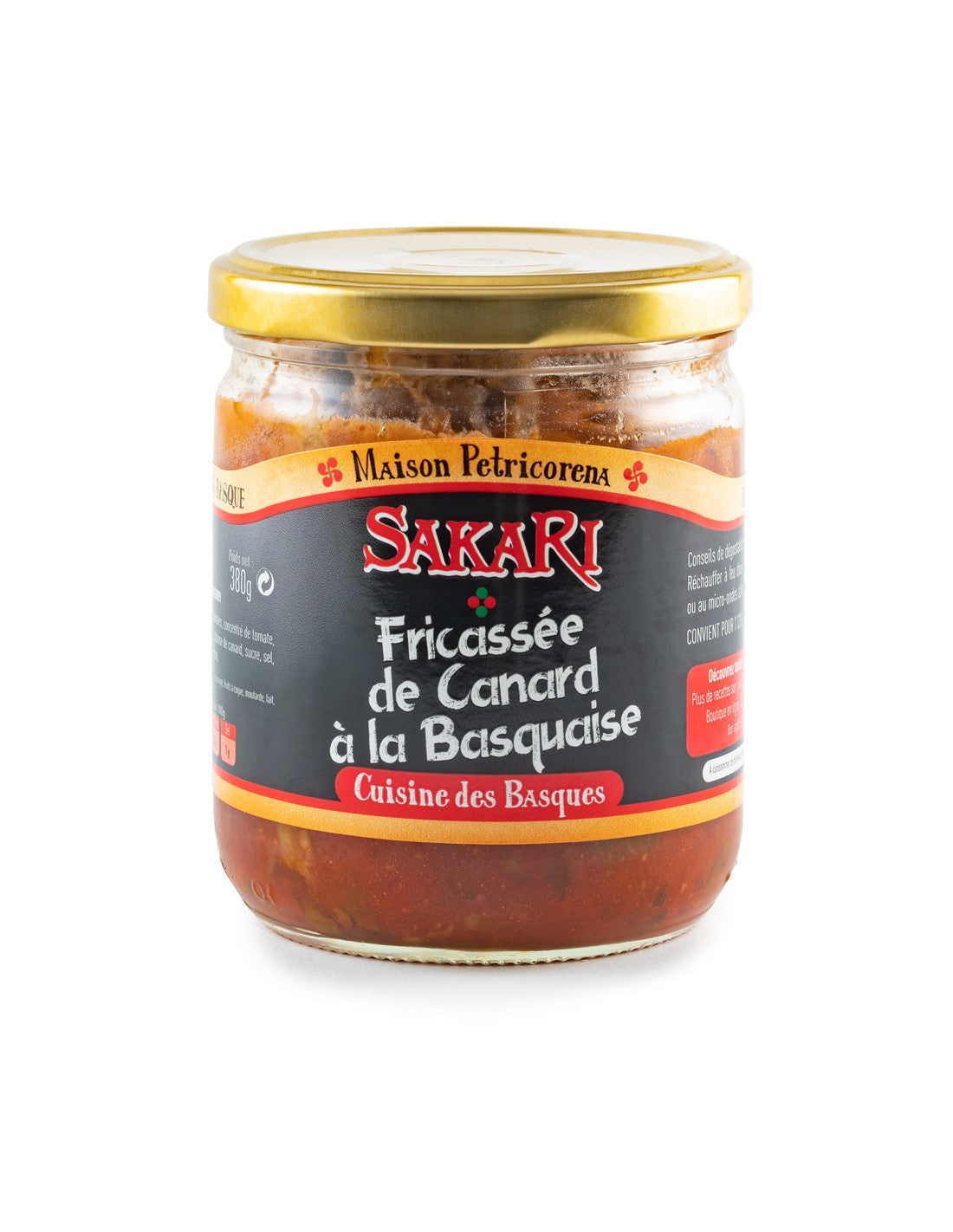 Fricassée de canard à la basquaise
