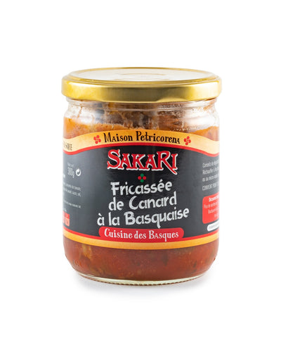 Fricassée de canard à la basquaise