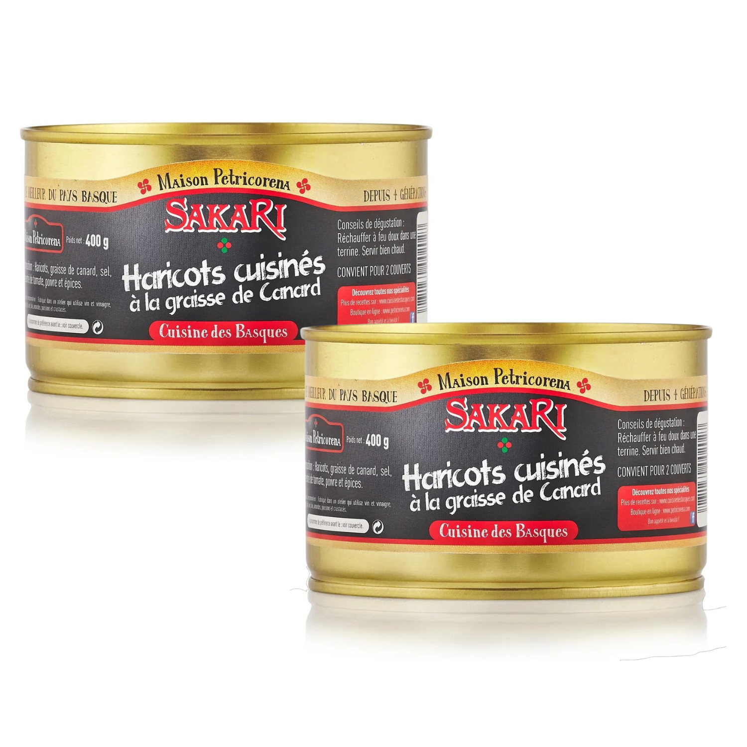 Haricots cuisinés